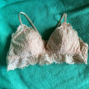 Aerie Pink Lace Bralette  Medium